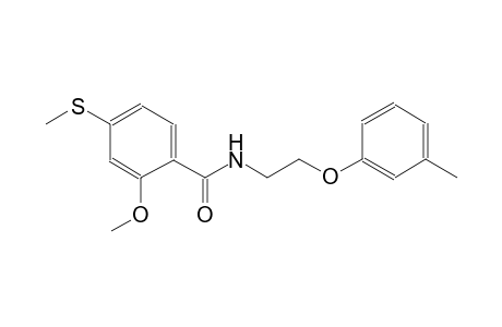 benzamide, 2-methoxy-N-[2-(3-methylphenoxy)ethyl]-4-(methylthio)-