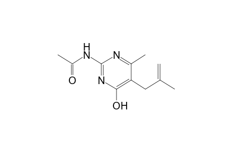 N-[4-hydroxy-6-methyl-5-(2-methylallyl)-2-pyrimidinyl]acetamide