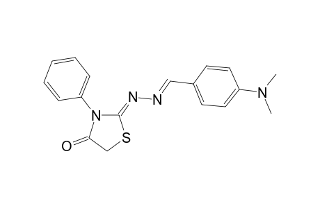 (2Z)-2-[(E)-(4-dimethylaminophenyl)methylidenehydrazinylidene]-3-phenyl-1,3-thiazolidin-4-one