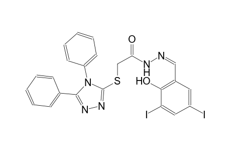 acetic acid, [(4,5-diphenyl-4H-1,2,4-triazol-3-yl)thio]-, 2-[(Z)-(2-hydroxy-3,5-diiodophenyl)methylidene]hydrazide