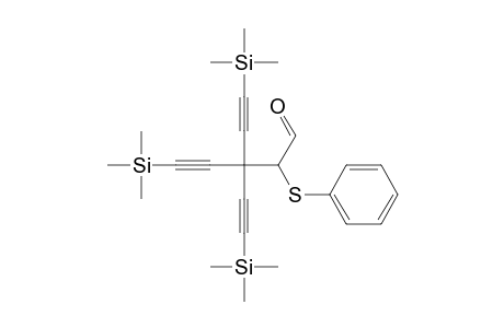 2-(Phenylthio)-3,3-bis[(trimethylsilyl)ethynyl]-5-(trimethylsilyl)pent-4-ynal