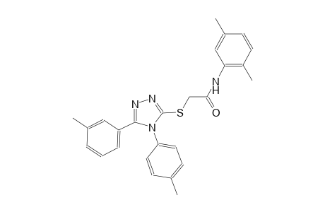 N-(2,5-dimethylphenyl)-2-{[5-(3-methylphenyl)-4-(4-methylphenyl)-4H-1,2,4-triazol-3-yl]sulfanyl}acetamide