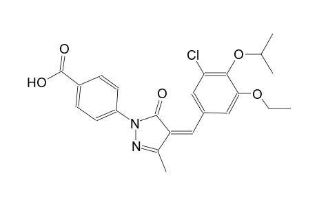 4-[(4Z)-4-(3-chloro-5-ethoxy-4-isopropoxybenzylidene)-3-methyl-5-oxo-4,5-dihydro-1H-pyrazol-1-yl]benzoic acid