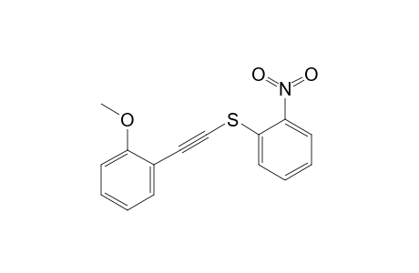 Benzene, 1-methoxy-2-[[(2-nitrophenyl)thio]ethynyl]-
