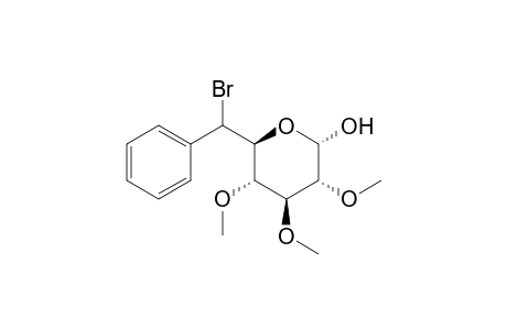 6-Bromo-6-deoxy-2,3,4-tri-O-methyl-6-phenyl-.alpha.-D-glucopyranose