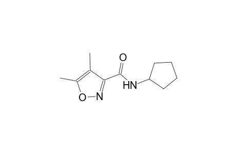 N-cyclopentyl-4,5-dimethyl-3-isoxazolecarboxamide