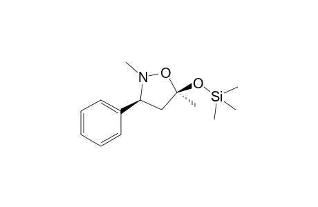 cis-2,5-Dimethyl-3-phenyl-5-(trimethylsilyloxy)isoxazolidine