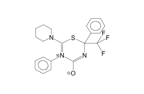 6-PIPERIDINO-2,5-DIPHENYL-2-TRIFLUOROMETHYL-2H-1,3,5-THIADIAZIN-5-IO-4-OLATE