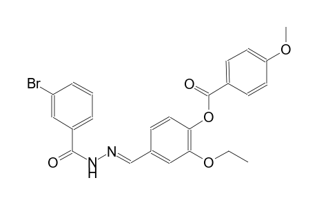 4-{(E)-[(3-bromobenzoyl)hydrazono]methyl}-2-ethoxyphenyl 4-methoxybenzoate
