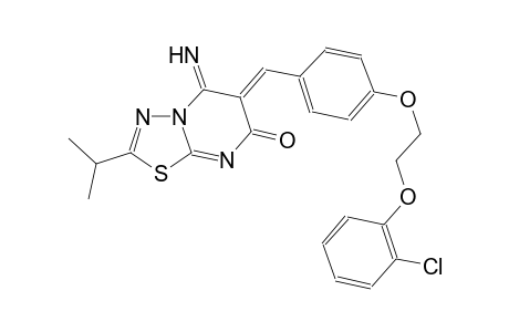 7H-[1,3,4]thiadiazolo[3,2-a]pyrimidin-7-one, 6-[[4-[2-(2-chlorophenoxy)ethoxy]phenyl]methylene]-5,6-dihydro-5-imino-2-(1-methylethyl)-, (6Z)-