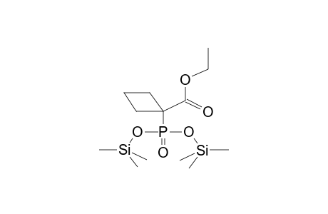 1-BIS(TRIMETHYLSILYLOXY)PHOSPHORYL-1-CYCLOBUTANCARBOXYLIC ACID, ETHYLESTER
