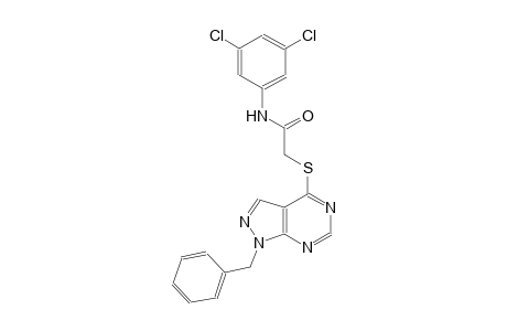 2-[(1-benzyl-1H-pyrazolo[3,4-d]pyrimidin-4-yl)sulfanyl]-N-(3,5-dichlorophenyl)acetamide