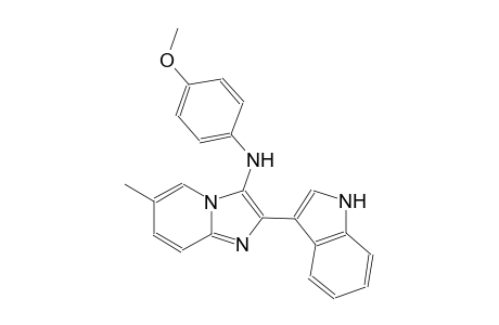 N-[2-(1H-indol-3-yl)-6-methylimidazo[1,2-a]pyridin-3-yl]-N-(4-methoxyphenyl)amine