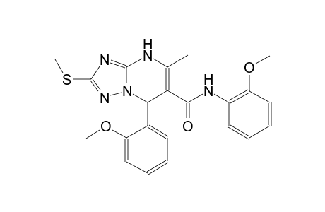 N,7-bis(2-methoxyphenyl)-5-methyl-2-(methylsulfanyl)-4,7-dihydro[1,2,4]triazolo[1,5-a]pyrimidine-6-carboxamide