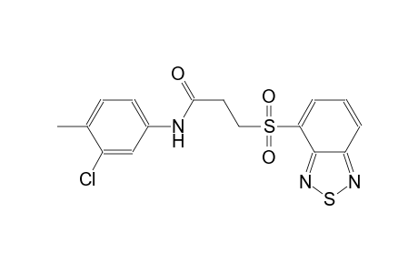 propanamide, 3-(2,1,3-benzothiadiazol-4-ylsulfonyl)-N-(3-chloro-4-methylphenyl)-