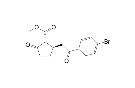 (1R,2R)-2-[2-(4-bromophenyl)-2-keto-ethyl]-5-keto-cyclopentanecarboxylic acid methyl ester