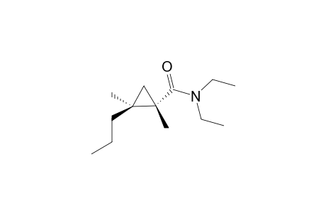 (1S*,2S*)-N,N-Diethyl-1,2-dimethyl-2-propylcyclopropanecarboxamide