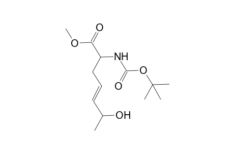 (E/Z)-2-tert-Butoxycarbonylamino-6-hydroxyhept-4-enoic acid methyl ester