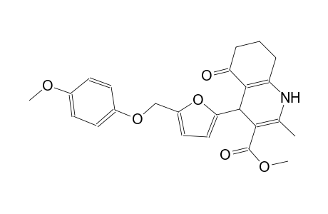 methyl 4-{5-[(4-methoxyphenoxy)methyl]-2-furyl}-2-methyl-5-oxo-1,4,5,6,7,8-hexahydro-3-quinolinecarboxylate