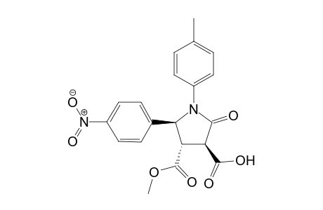 N-p-Methylphenyl-trans,trans-.alpha.-carboxyl-.beta.-methoxycarbonyl-.gamma.-p-nitrophenyl-.gamma.-butyrolactam