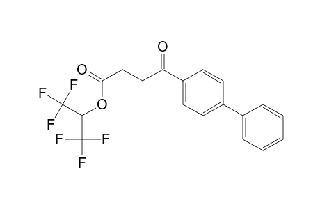 3-(4-phenylbenzoyl)propanoic acid 1,1-di(trifluoromethyl)methyl ester