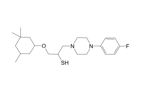 1-[4-(4-Fluoro-phenyl)-piperazin-1-yl]-3-(3,3,5-trimethyl-cyclohexyloxy)-propane-2-thiol