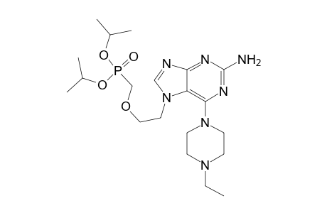 Diisopropyl{2-[2-amino-6-(4-ethylpiperazine-1-yl)-7H-purine-7-yl]ethoxy}methylphosphonate