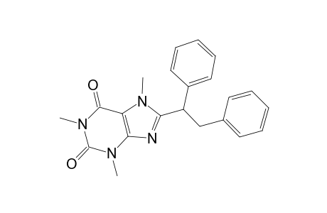 8-(1,2-diphenylethyl)-3,7-dihydro-1,3,7-trimethyl-1H-purin-2,6-dion