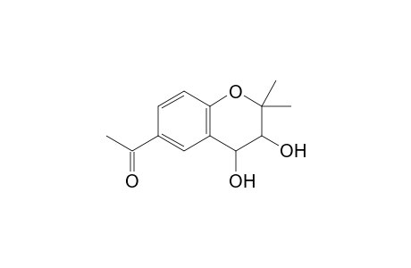 1-(3,4-dihydroxy-2,2-dimethyl-3,4-dihydro-2H-1-benzopyran-6-yl)ethanone