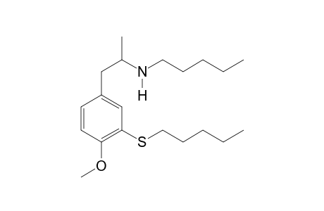 N-Pentyl-4-methoxy-3-pentylthioamphetamine