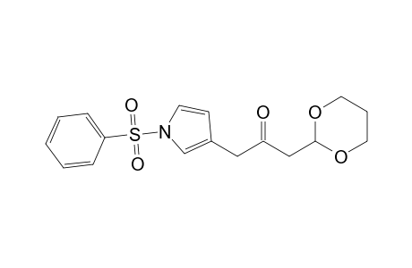 1-(1,3-dioxan-2-yl)-3-[1-(phenylsulfonyl)pyrrol-3-yl]propan-2-one