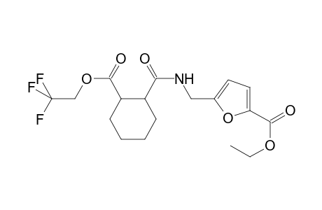 5-[[[oxo-[2-[oxo(2,2,2-trifluoroethoxy)methyl]cyclohexyl]methyl]amino]methyl]-2-furancarboxylic acid ethyl ester