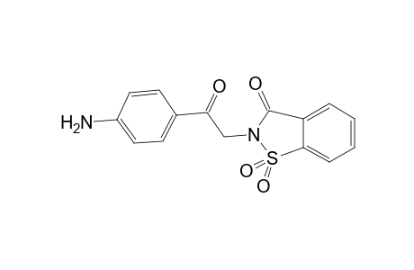 1,2-Benzisothiazol-3(2H)-one, 2-[2-(4-aminophenyl)-2-oxoethyl]-, 1,1-dioxide
