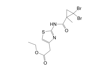 ethyl (2-{[(2,2-dibromo-1-methylcyclopropyl)carbonyl]amino}-1,3-thiazol-4-yl)acetate