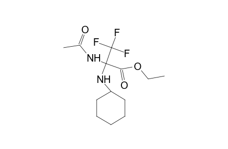 Ethyl 2-(acetylamino)-2-(cyclohexylamino)-3,3,3-trifluoropropanoate