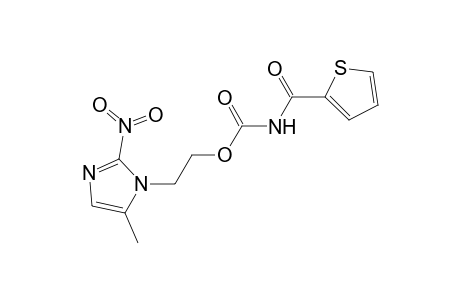 Carbamic acid, (2-thienylcarbonyl)-, 2-(5-methyl-2-nitro-1H-imidazol-1-yl)ethyl ester