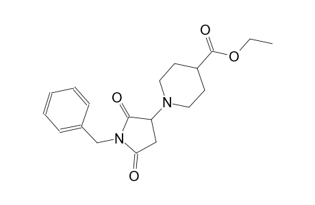 4-piperidinecarboxylic acid, 1-[2,5-dioxo-1-(phenylmethyl)-3-pyrrolidinyl]-, ethyl ester