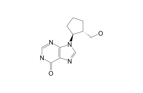 (+/-)-TRANS-9-[2-(HYDROXYMETHYL)-CYCLOPENTYL]-HYPOXANTHINE