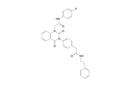 2-(2,4-dioxo-3-(4-{2-oxo-2-[(2-phenylethyl)amino]ethyl}phenyl)-3,4-dihydro-1(2H)-quinazolinyl)-N-(4-fluorophenyl)acetamide