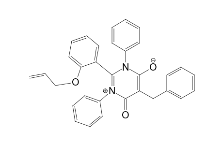 2-[2-(Allyloxy)phenyl]-3,6-dihydro-5-benzyl-6-oxo-1,3-diphenyl-1-pyrimidinium-4-olate