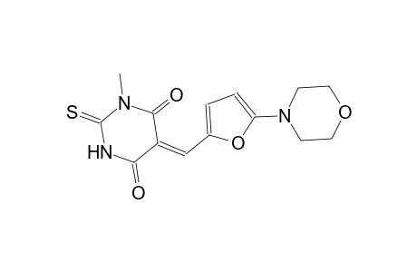 (5Z)-1-methyl-5-{[5-(4-morpholinyl)-2-furyl]methylene}-2-thioxodihydro-4,6(1H,5H)-pyrimidinedione