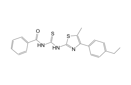 N-benzoyl-N'-[4-(4-ethylphenyl)-5-methyl-1,3-thiazol-2-yl]thiourea