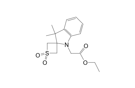 3,3-DIMETHYLSPIRO[INDOLINE-2,3'-THIETANE]-1-ACETIC ACID, ETHYL ESTER, 1',1'-DIOXIDE