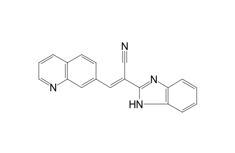 2-(1H-benzimidazol-2-yl)-3-(7-quinolinyl)-2-propenenitrile