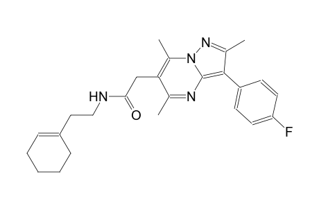 pyrazolo[1,5-a]pyrimidine-6-acetamide, N-[2-(1-cyclohexen-1-yl)ethyl]-3-(4-fluorophenyl)-2,5,7-trimethyl-