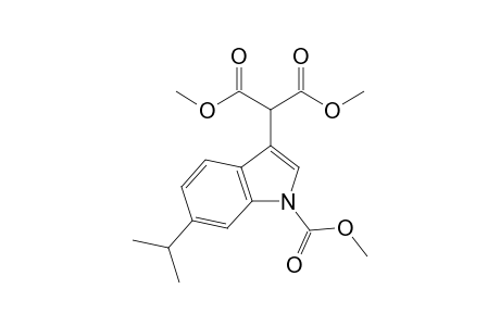 Dimethyl 2-(1-carbomethoxy-6-iso-propyl-1H-indol-3-yl)malonate