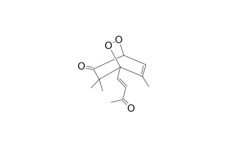 2,3-Dioxabicyclo[2.2.2]oct-7-en-5-one, 1-(3-oxo-1-butenyl)-6,6,7-trimethyl