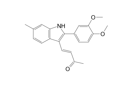 (3E)-4-[2-(3,4-Dimethoxyphenyl)-6-methyl-1H-indol-3-yl]but-3-en-2-one