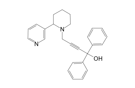 Benzenemethanol, .alpha.-phenyl-.alpha.-[3-[2-(3-pyridinyl)-1-piperidinyl]-1-propynyl]-