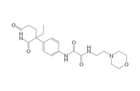 ethanediamide, N~1~-[4-(3-ethyl-2,6-dioxo-3-piperidinyl)phenyl]-N~2~-[2-(4-morpholinyl)ethyl]-